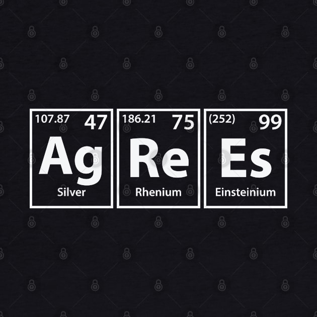 Agrees (Ag-Re-Es) Periodic Elements Spelling by cerebrands